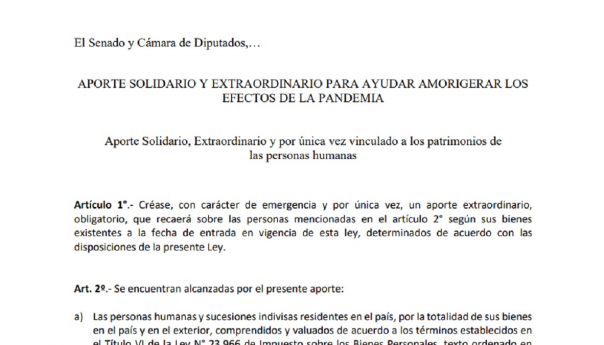 Justicia rechazó una cautelar contra el cobro del Aporte Solidario Extraordinario y ratifica el impuesto