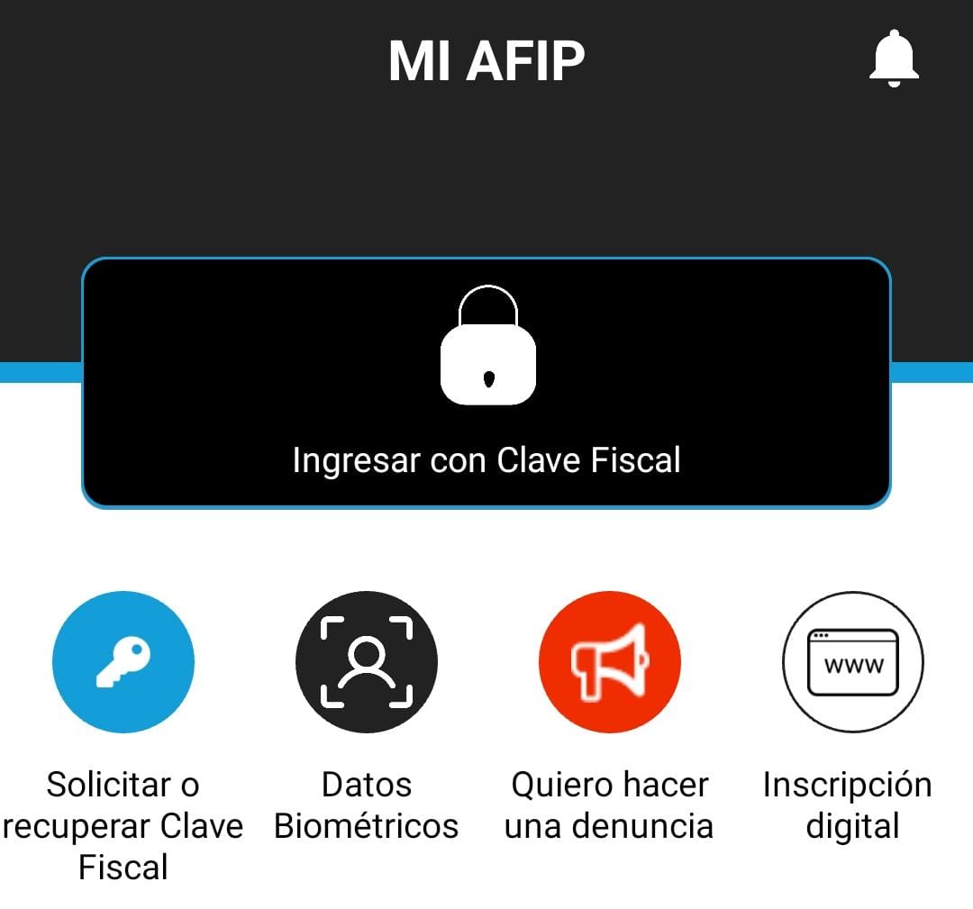 Ingresando a Mi AFIP se puede consultar si se poseen deudas.