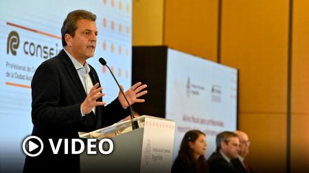 Massa anunció medidas de alivio fiscal para pequeños contribuyentes y pymes