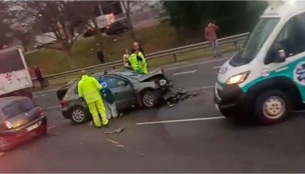 múltiple choque en cadena provoca demoras en el acceso a CABA