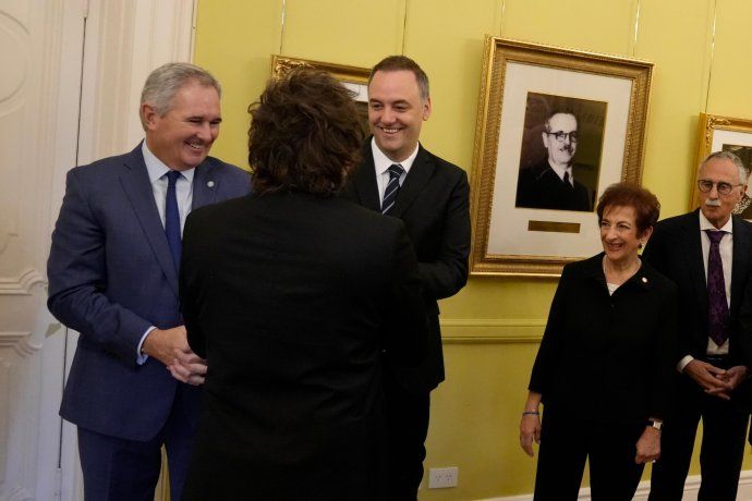 Javier Milei respaldó a Manuel Adorni. 