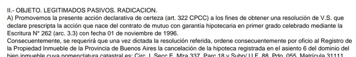 Los Adorni solicitaron a la justicia que se declare prescripta la deuda sobre el departamento, alegando que las acreedoras habían mostrado 